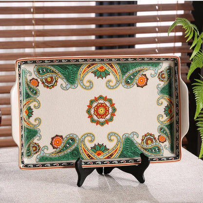 Decorbites™ Eiswürfelbehälter: Marokkanischer Speisenteller, Mittelost-Tellerhalter für Zuhause und Küche