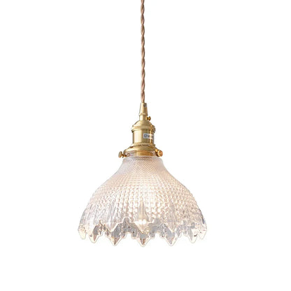 Decorbites™ Grüne Glas-LED-Hängeleuchte mit Kupfer-Holzgriff für modernes nordisches Heimdekoration