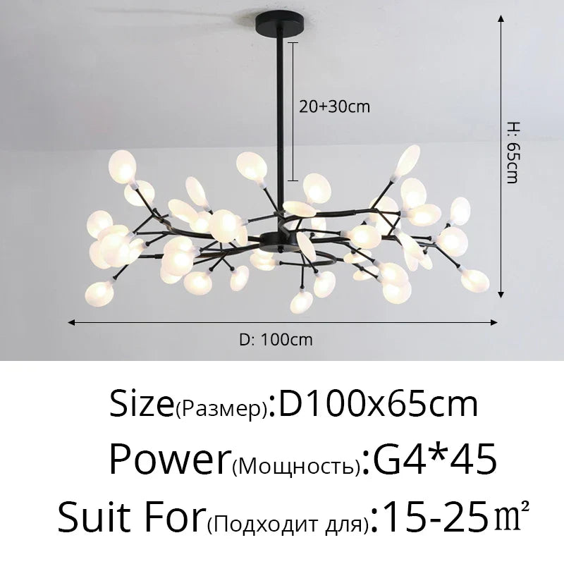 Decorbites™ LED-Leuchter Glühwürmchen: Moderne nordische Deckenleuchten für luxuriöse Wohnraumausstattung