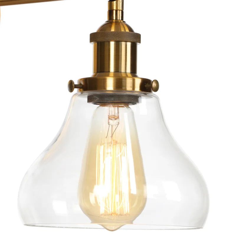 Decorbites™ Gold LED Wandlampe Retro Schlafzimmerlampe | Loft Eisen Dekoration Gang Restaurant Zuhause