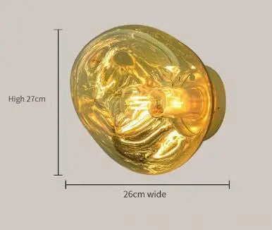 Nordic Lava Glass Wall Lamp