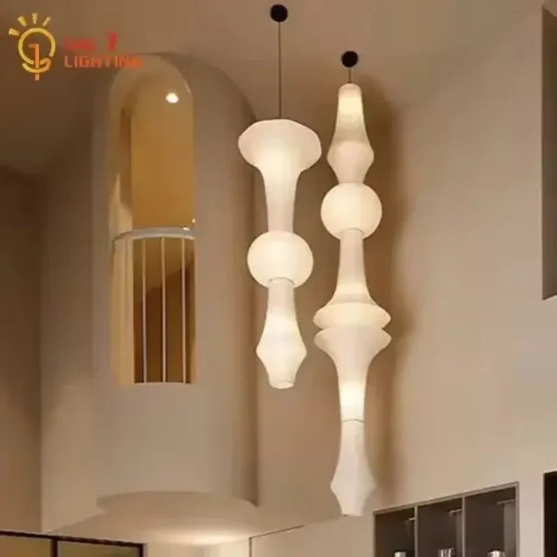 Decorbites™ Japanisches Wabi-Sabi-Pendant-Licht LED E27 Noguchi Akari Reispapier Deckenaufhänger