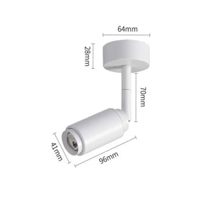 DecorBites™ Adjustable Beam LED Ceiling Lamp with Multi-Angle Track Lighting