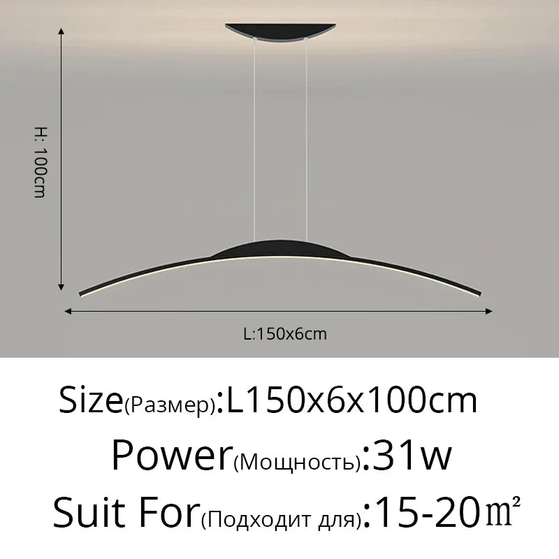 DecorBites™ LED Pendant Lamp - Minimalist Hanging Light for Dining Room & Home Decor