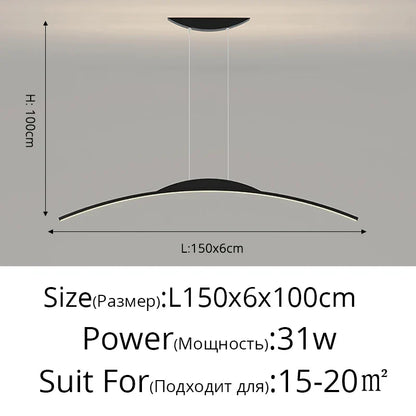 DecorBites™ LED Pendant Lamp - Minimalist Hanging Light for Dining Room & Home Decor