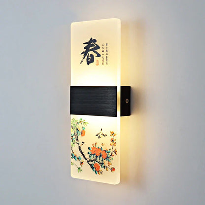DecorBites™ Acrylic Shade LED Square Wall Lamp for Home Decor