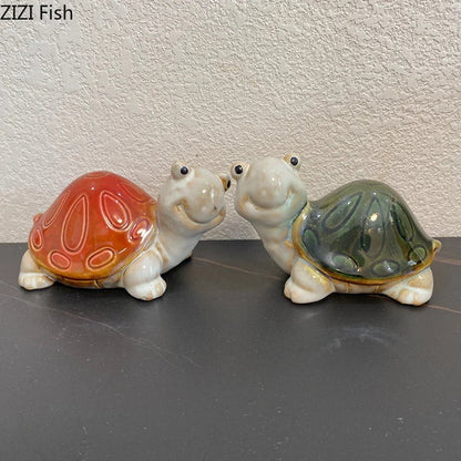 Decorbites™ Süße Schildkröten-Statue-Tablett Schreibtisch-Dekoration Raum-Dekor Kreative Skulptur