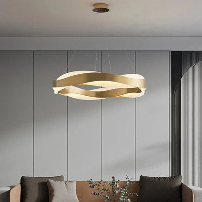 Decorbites™ Elegante Schwarze Kreis-Kronleuchter | Luxuriöse Acryl-Hängeleuchte für Wohnzimmer im Haus