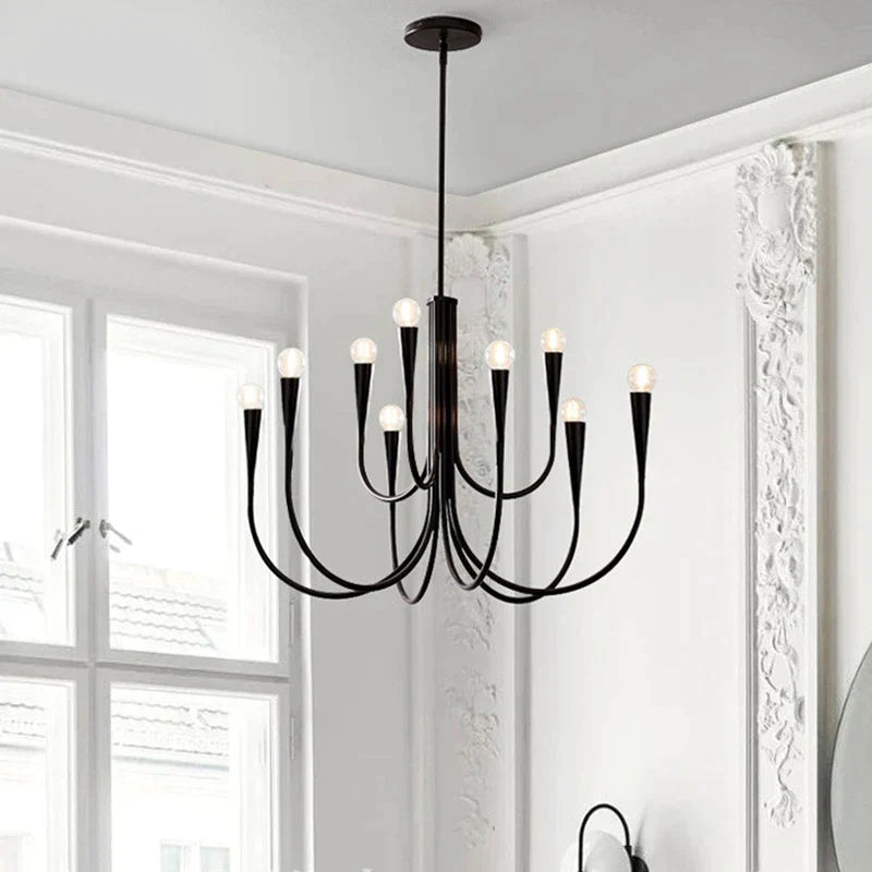 Decorbites™ Goldene Kronleuchter: Moderne nordische Metall-LED-Beleuchtung für Wohnzimmer, Küche und Restaurant