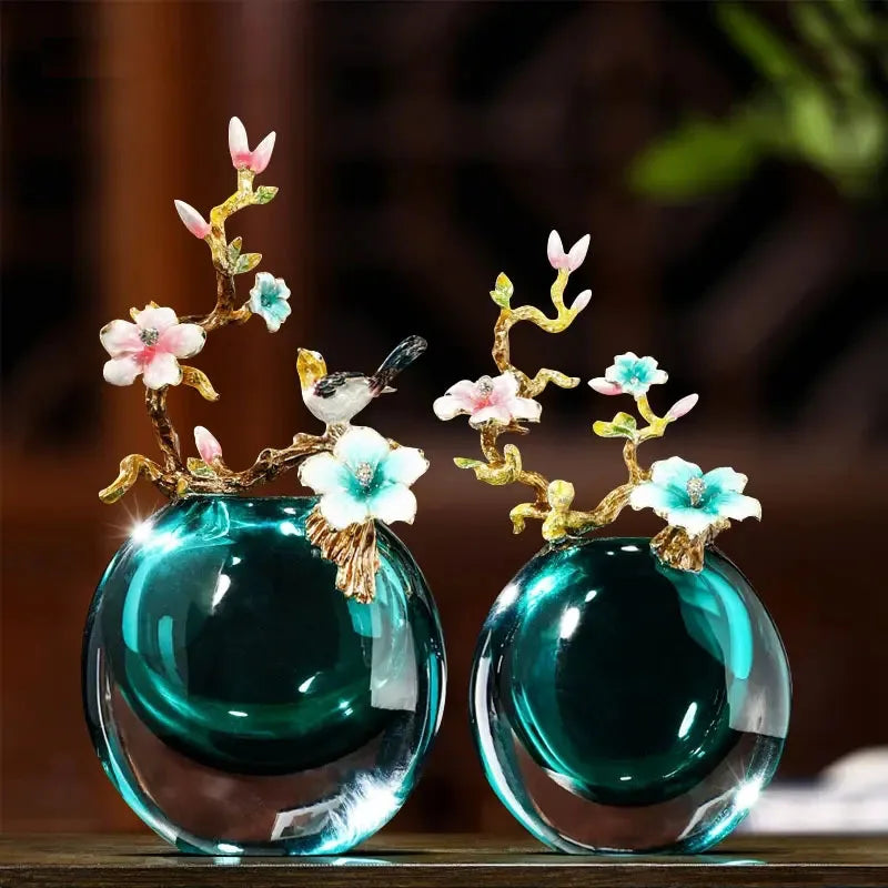 Decorbites™ Emaille-Kleine Ornamente & Glasvasen: Neuer chinesischer Stil für die Wohnzimmer-Dekoration