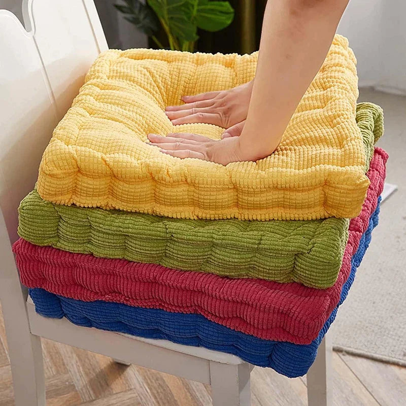 Decorbites™ Samt-Kord Cord-Sitzkissen mit Knopfmuster für Boden im Innenbereich Wohnzimmer Balkon Meditation