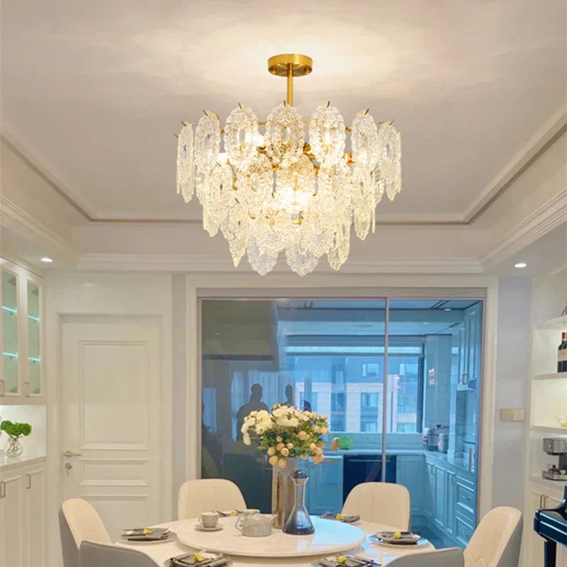Decorbites™ Elegante Glas-Lüster mit LED-Lichtern für die Raumdekoration