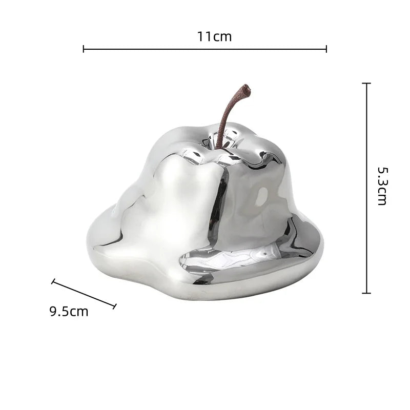 Decorbites™ Abstrakte Schmelzende Apfel Keramik-Ornamente Heimdekoration Handwerkskunst