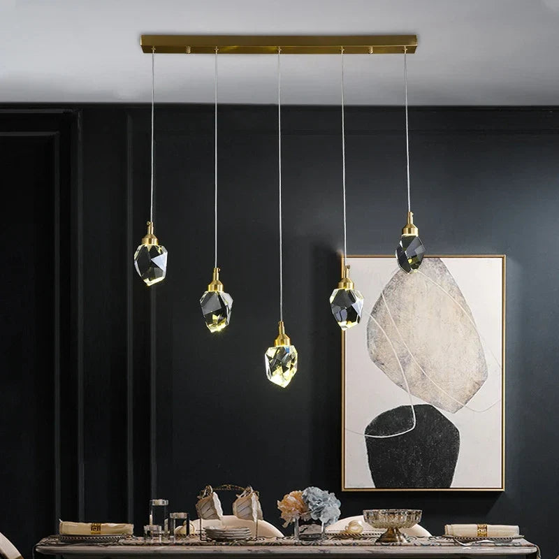 DecorBites™ Crystal LED Pendant Lights: Elegant Lighting Solution for Home Decor