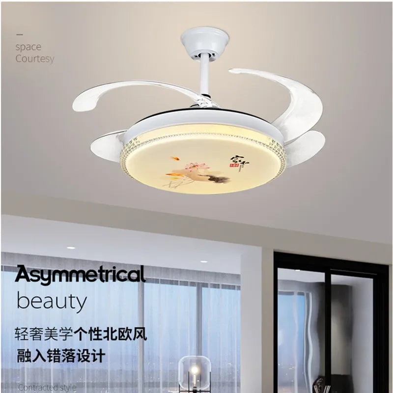 Decorbites™ dimmbare Smart-Home-Schlafzimmer-Deckenventilatorleuchte mit Fernbedienung