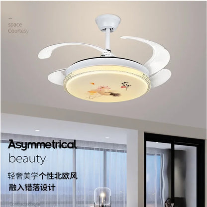 Decorbites™ dimmbare Smart-Home-Schlafzimmer-Deckenventilatorleuchte mit Fernbedienung