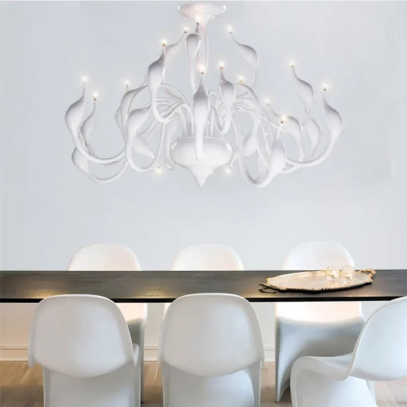 Decorbites™ Eisen-Schwan-Hängeleuchte | Nordische LED-Kronleuchter für die Hausdekoration