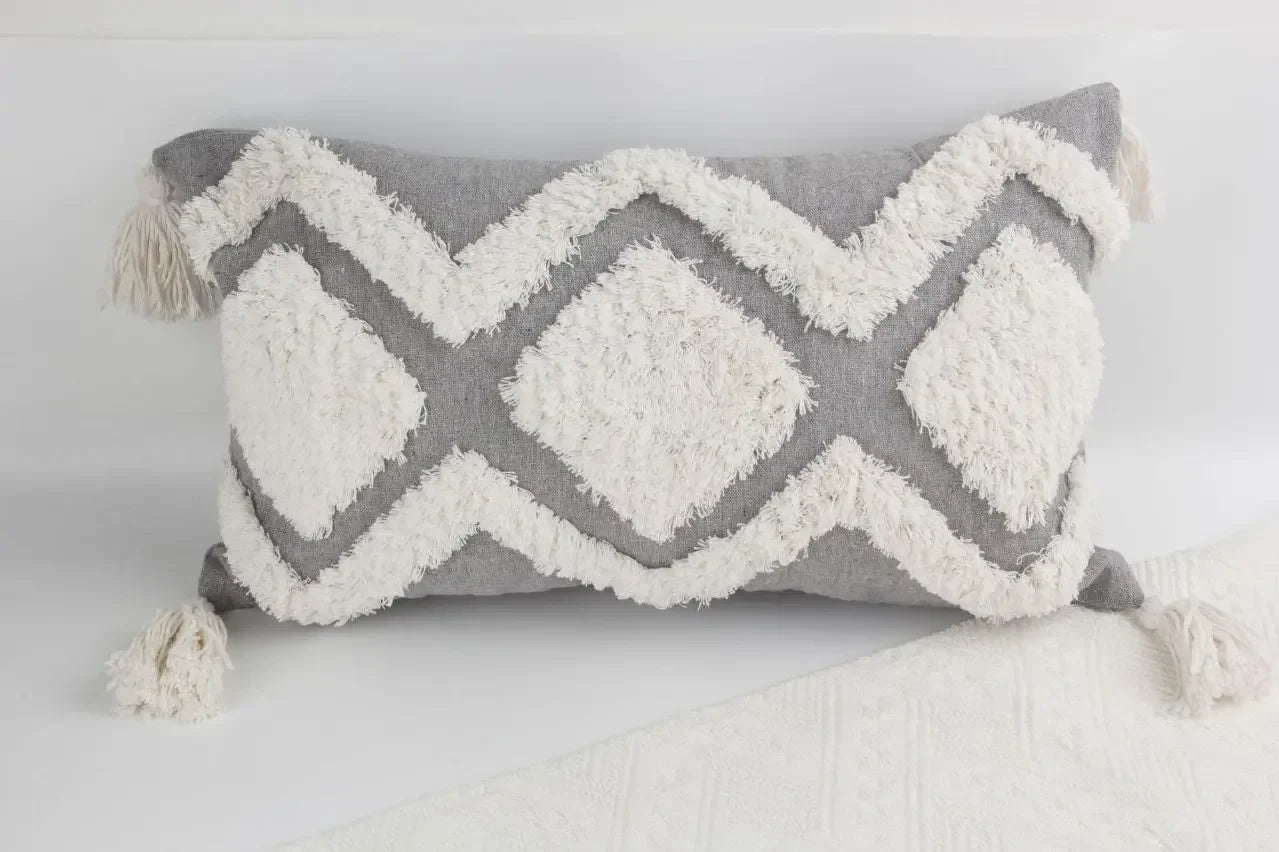 Decorbites™ Geometrisches Tufting-Quasten-Kissenbezug 30x50 cm