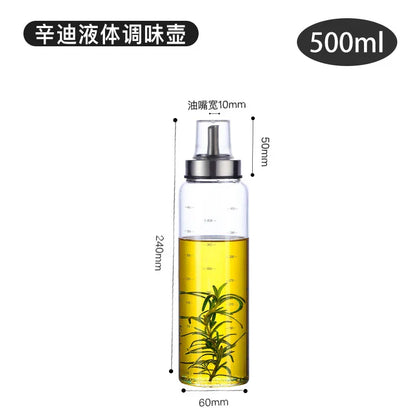 Decorbites™ Glas-Gewürz-Aufbewahrungsflasche: Robuste, auslaufsichere Küchenflasche für Öl, Sojasauce, Essig