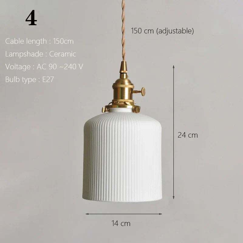 Scandinavian Ceramic Pendant Light