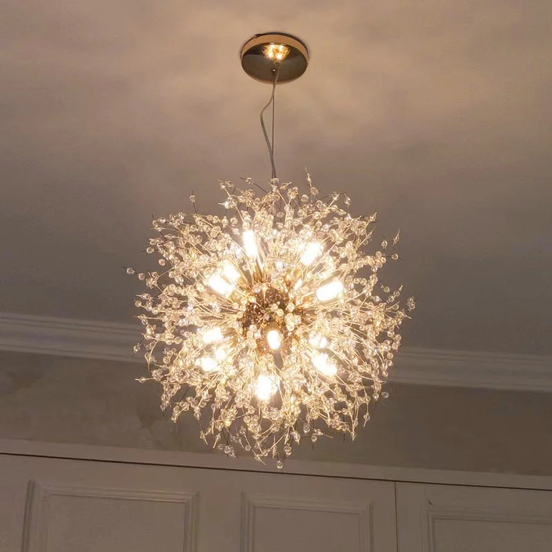 Decorbites™ Dandelion-Lüster: Luxuriöse Kristall-Hängeleuchte für Wohnzimmer und Schlafzimmer
