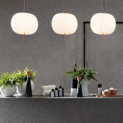 DecorBites™ KUSHI LED Glass Pendant Light for Living Room, Kitchen, or Bedside Table