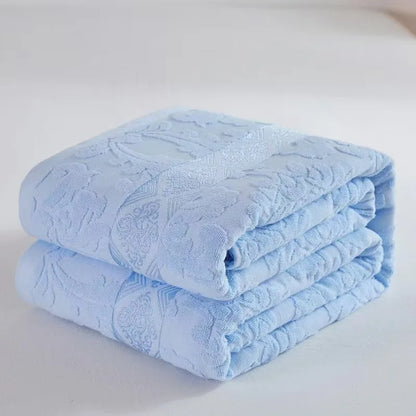 Decorbites™ Baumwoll-Jacquard-Handtuchdecke für Erwachsene im Sommer für Klimaanlage, Sofabezug