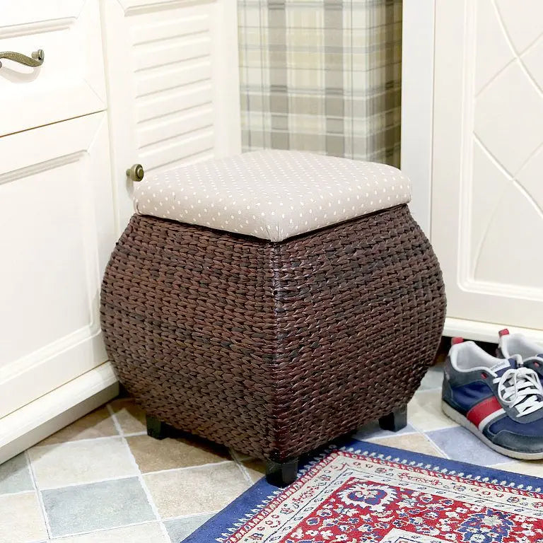 DecorBites™ 3-in-1 Storage Stool: Footrest, Shoe Organizer, and Convenient Seat