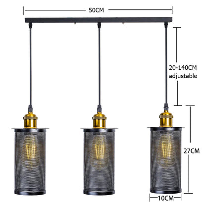 Decorbites™ Industrielles Nordisches Schwarzes Eisenkäfig-Pendant-Licht Loft-Hängelampe