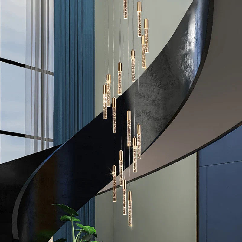 Decorbites™ Zylindrale Treppenhausleuchter: Moderne Beleuchtung für Dachgeschoss-Wohnzimmer