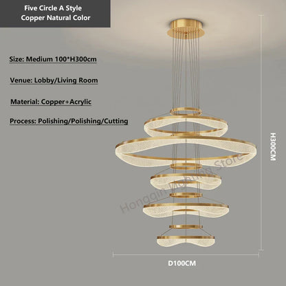 Decorbites™ Acryl Wohnzimmer Kronleuchter Pendellampe LED Hängelampe
