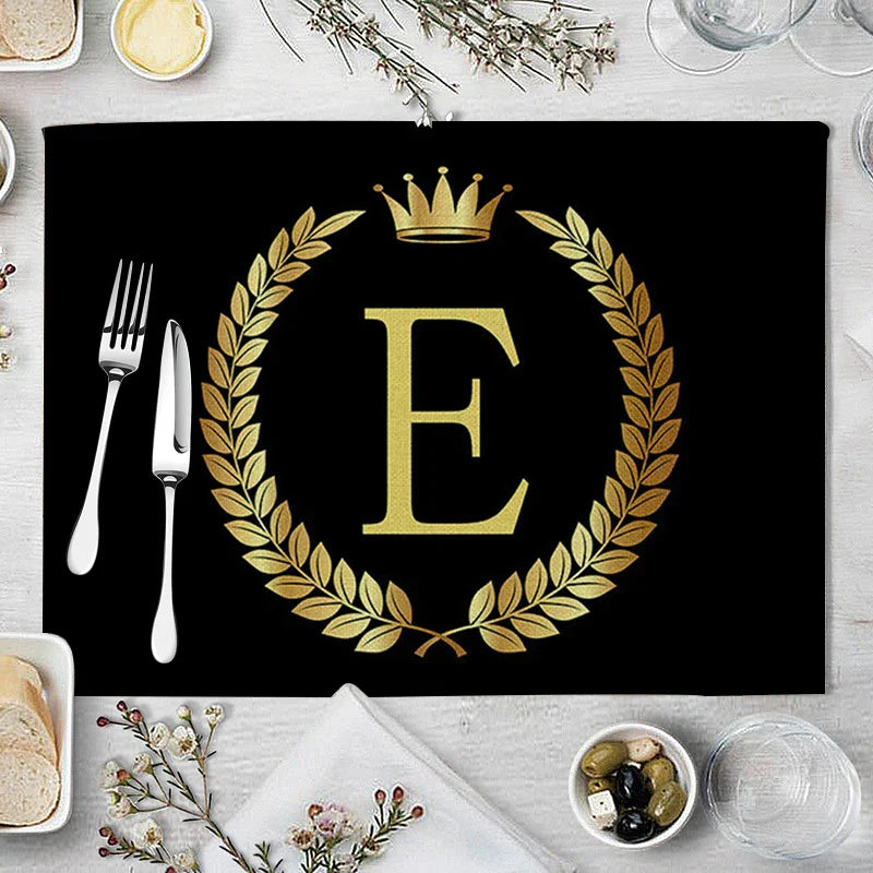 Decorbites™ Küchentischsets aus 4 Matten, 42*32 cm, Baumwoll-Leinen-Untersetzer für Esszimmer und Heimdekoration