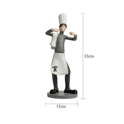 DecorBites™ Creative Chef Wine Rack Sculpture Cup Holder Wine Cabinet Bar Accessories