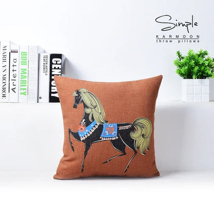 DecorBites™ Cotton Linen Sofa Pillowcase, Cushion Cover for Home Decor