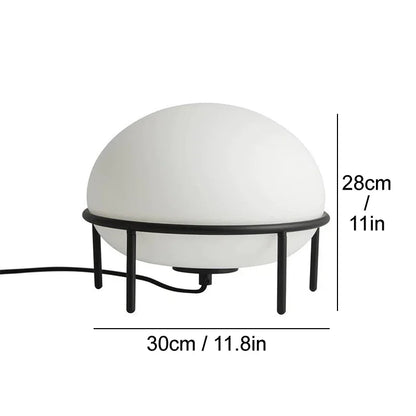 DecorBites™ Glass Ball Table Lamp for Bedroom Living Room