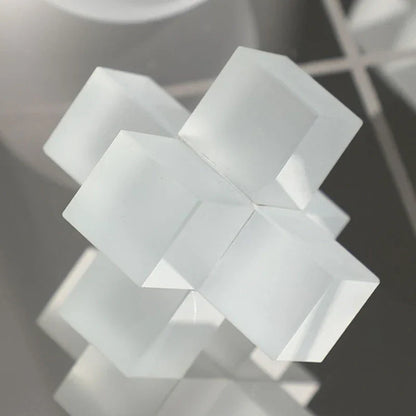 Decorbites™ Frosted Glass Geometrisches Schachbrett - Heimdekoration Handwerkskunst & Accessoires