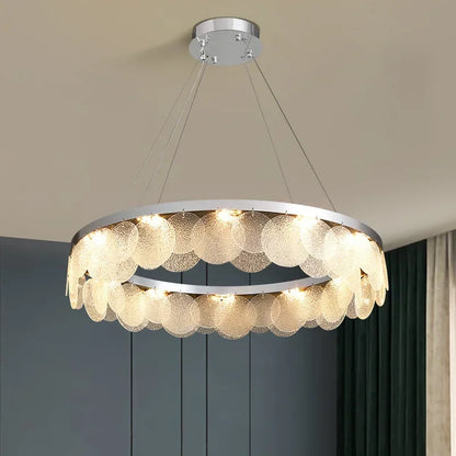 Decorbites™ Glasleuchter LED-Deckenleuchte | Modernes Metallkunstwerk | Dekoration für Innenräume Wohnzimmer Küche