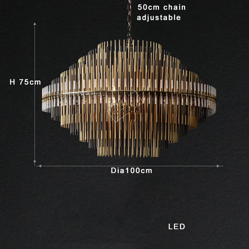 Decorbites™ Messing-Hängeleuchte italienisches Designer-Hanglamp für Villen-Dekoration