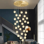 Brushed Brass LED Chandelier