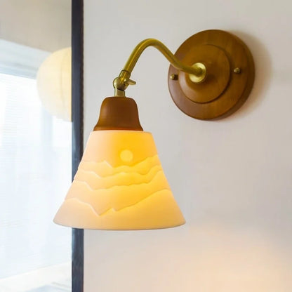 Decorbites™ Geprägte Glas-LED-Wandleuchten - Vintage-Kupfer-Finish