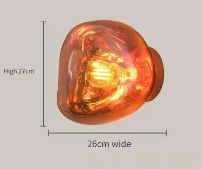 Nordic Lava Glass Wall Lamp