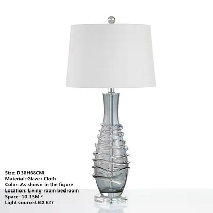 Decorbites™ Glas-Tischleuchte: Moderne Kunst-LED-Schreibtischlampe für Zuhause und Hotel