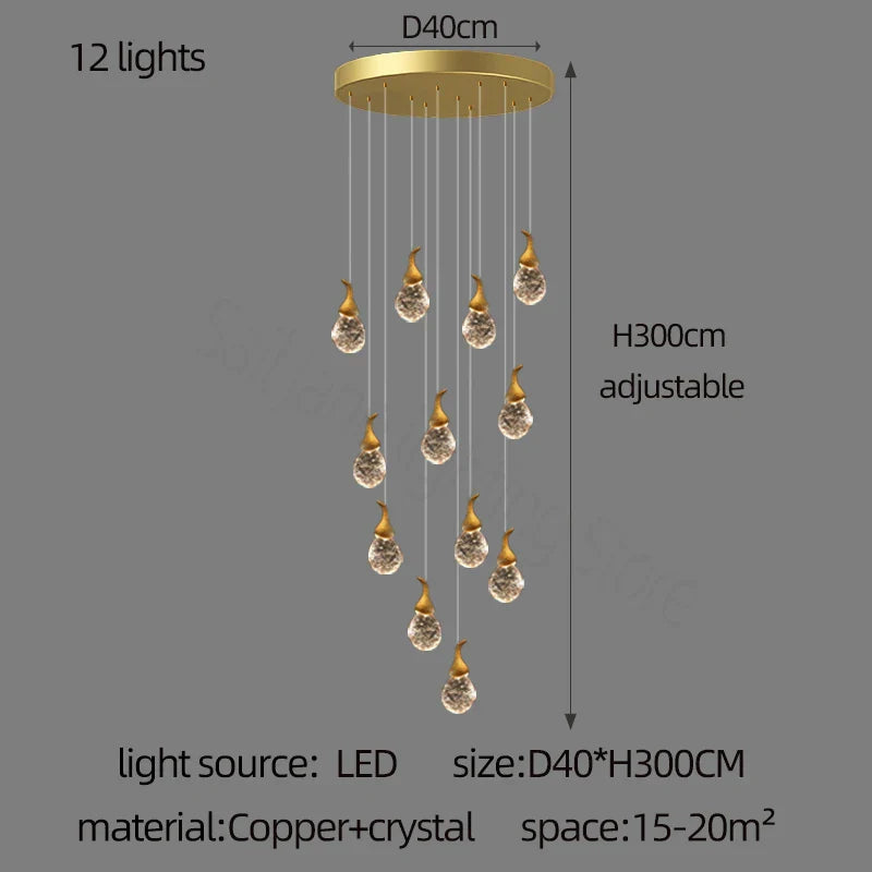 Crystal Gourd Chandelier