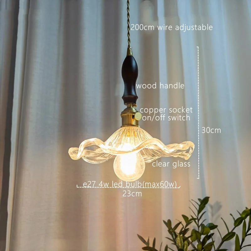 Decorbites™ Japanischer Stil Grüne Glas LED Hängelampe für die Wohnraumausstattung