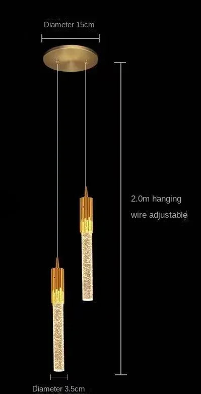 Decorbites™ Crystal-LED-Hängeleuchte: Moderne Hängelampe für Schlafzimmer, Wohnzimmer und Heimdekoration