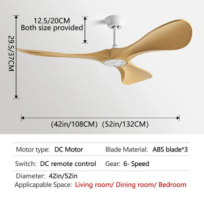 DecorBites™ 3 Blade DC Motor Ceiling Fan with Remote Control