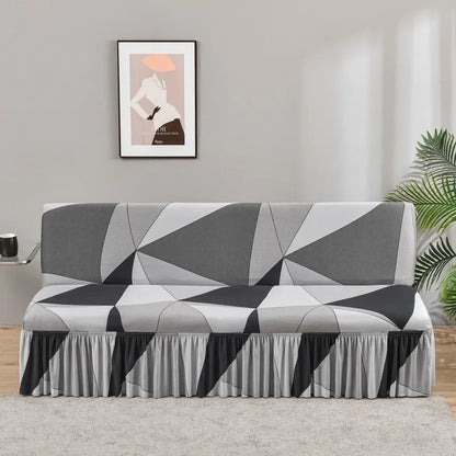 DecorBites™ Elastic Armless Futon Sofa Cover Slipcovers