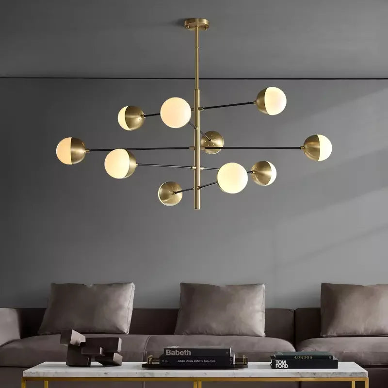 DecorBites™ Glass Bubble Chandelier for Kitchen Bar Dining Bedroom Lighting