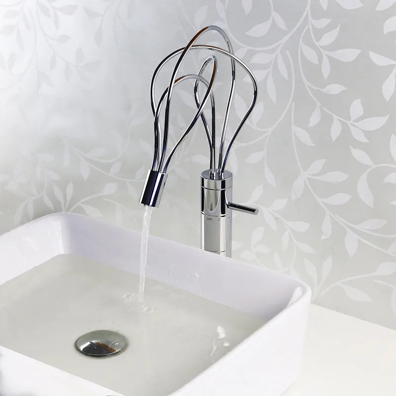 Decorbites™ LED-Wasserfall-Waschbeckenarmatur Chrom Einhebelmischer