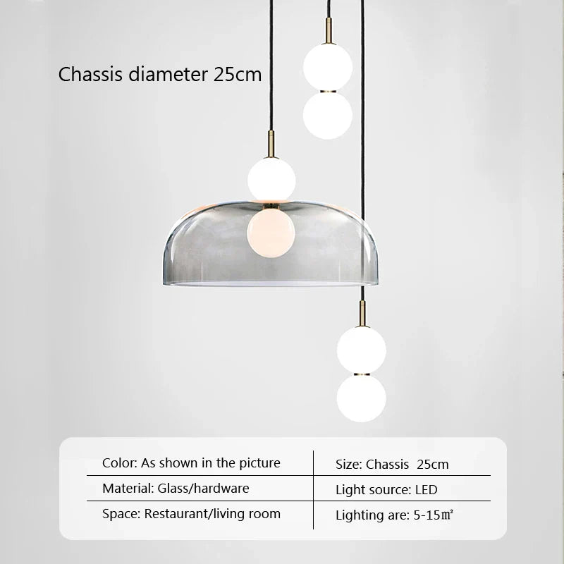 Decorbites™ Glas-Kugelleuchter: Moderne Dekoration für Duplex-Treppenhäuser, Wohnzimmer, Schlafzimmer